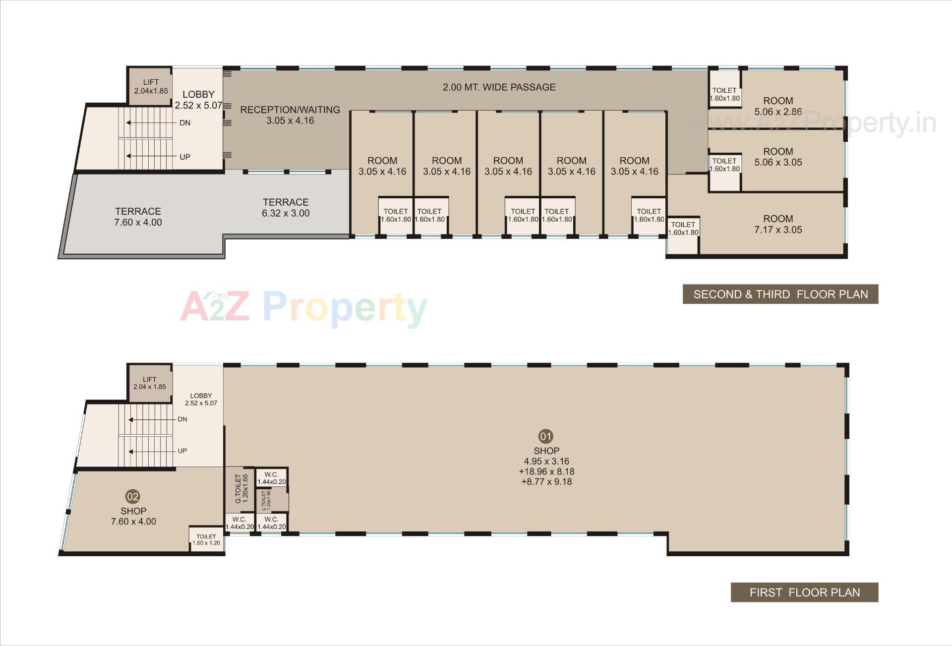 Layout of real estate project Royal Square located at Bardoli, Surat, Gujarat