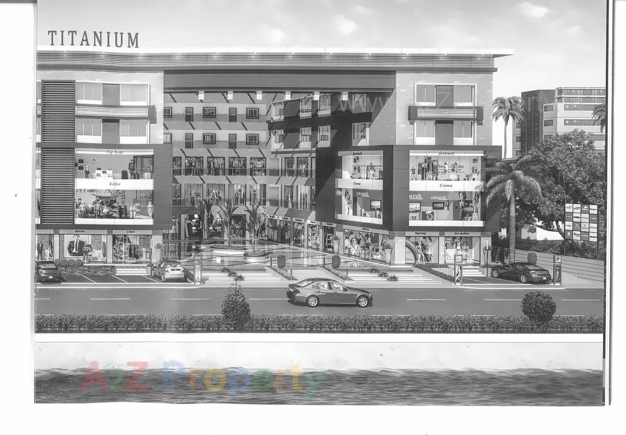 3D Elevation of real estate project Royal Titanium located at Palanpor, Surat, Gujarat