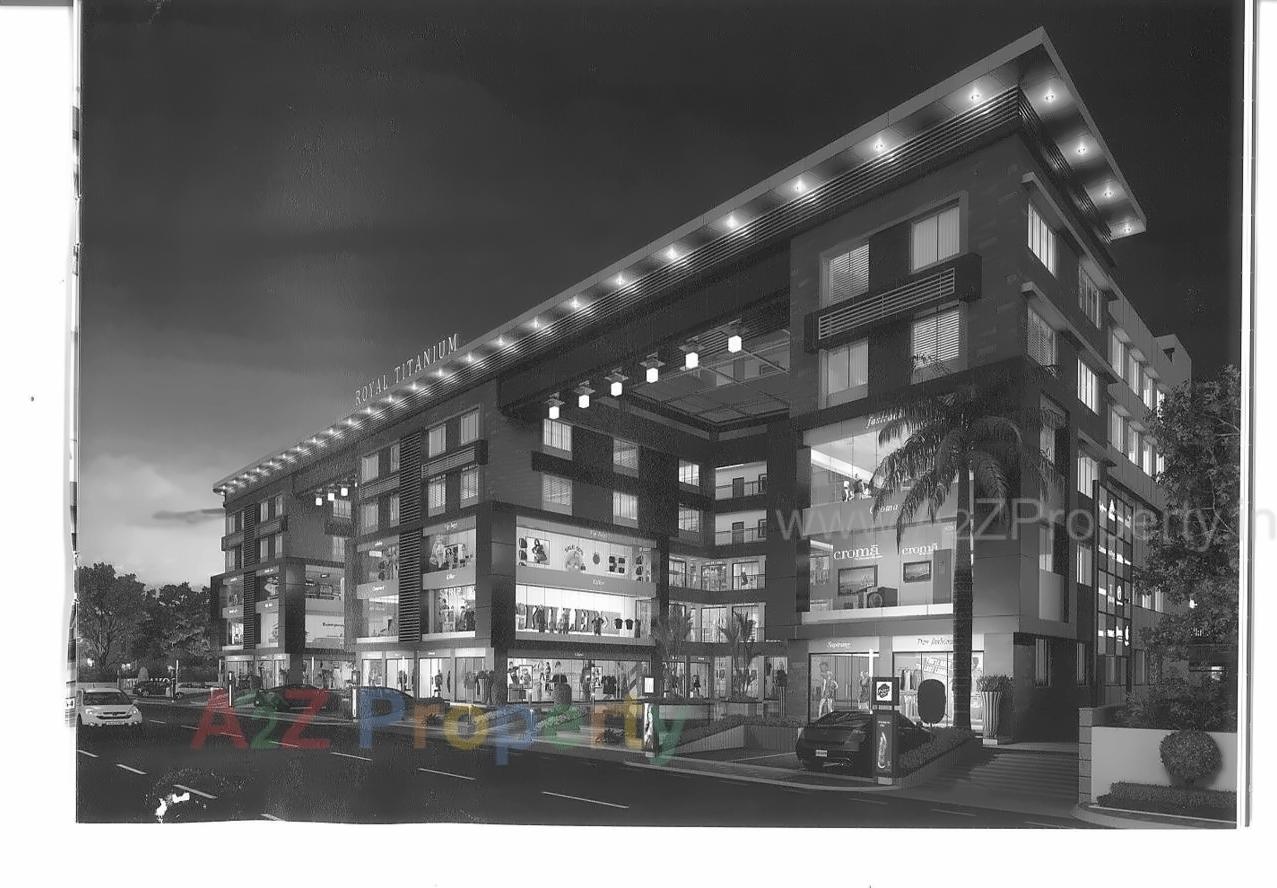 3D Elevation of real estate project Royal Titanium located at Palanpor, Surat, Gujarat