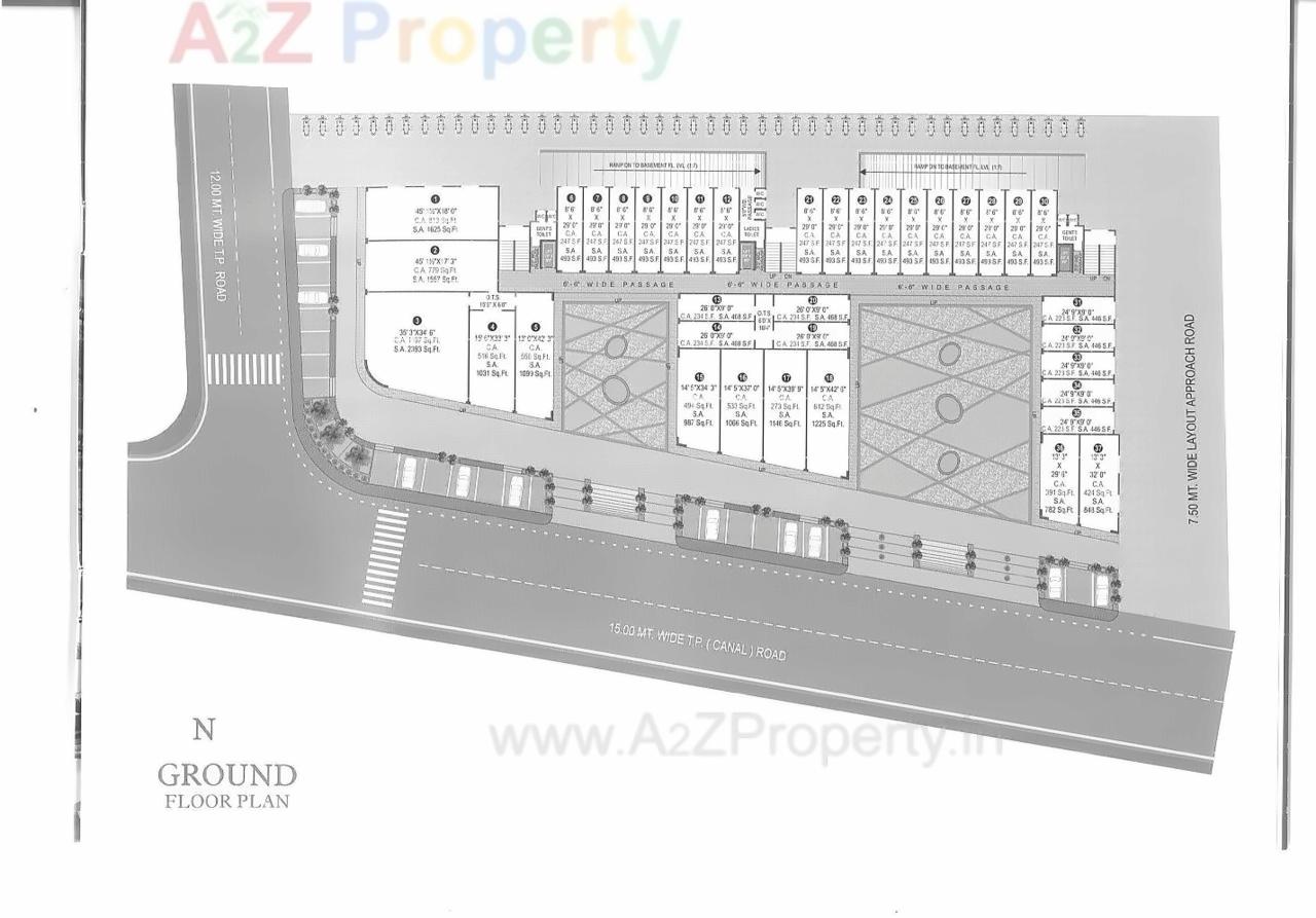 Layout of real estate project Royal Titanium located at Palanpor, Surat, Gujarat