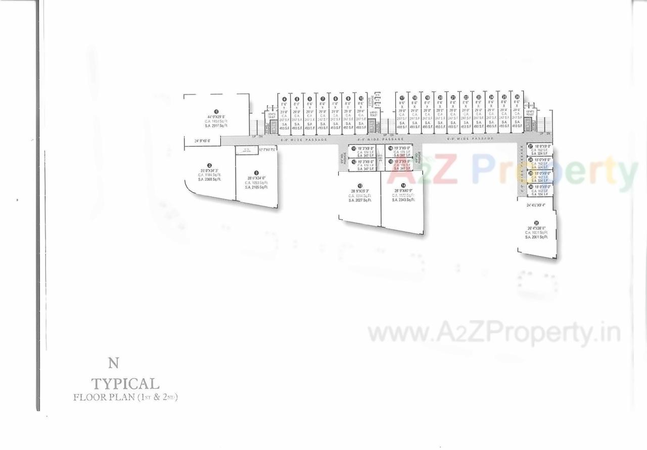 Layout of real estate project Royal Titanium located at Palanpor, Surat, Gujarat