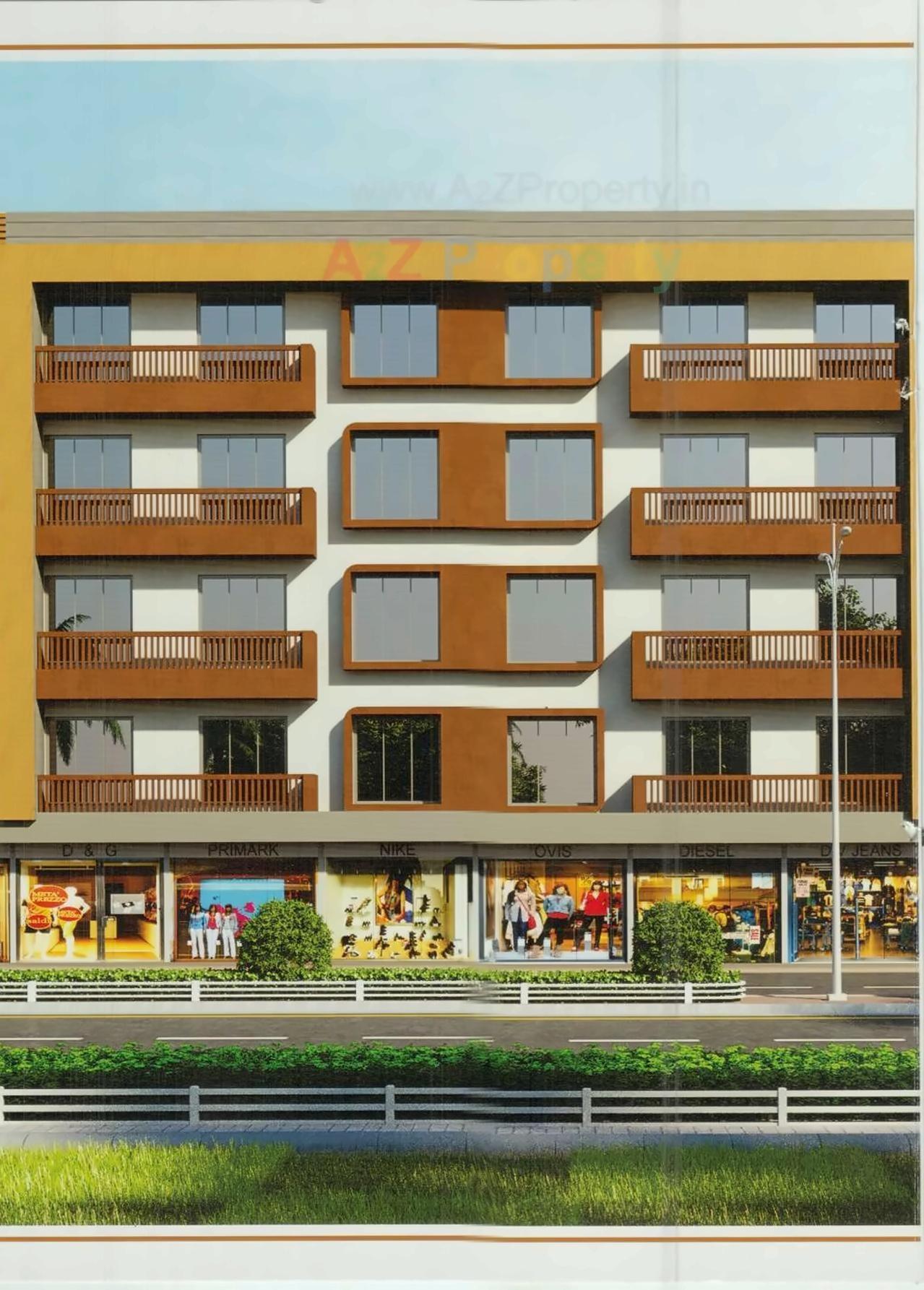 3D Elevation of real estate project Rudra Palace located at Dindoli, Surat, Gujarat