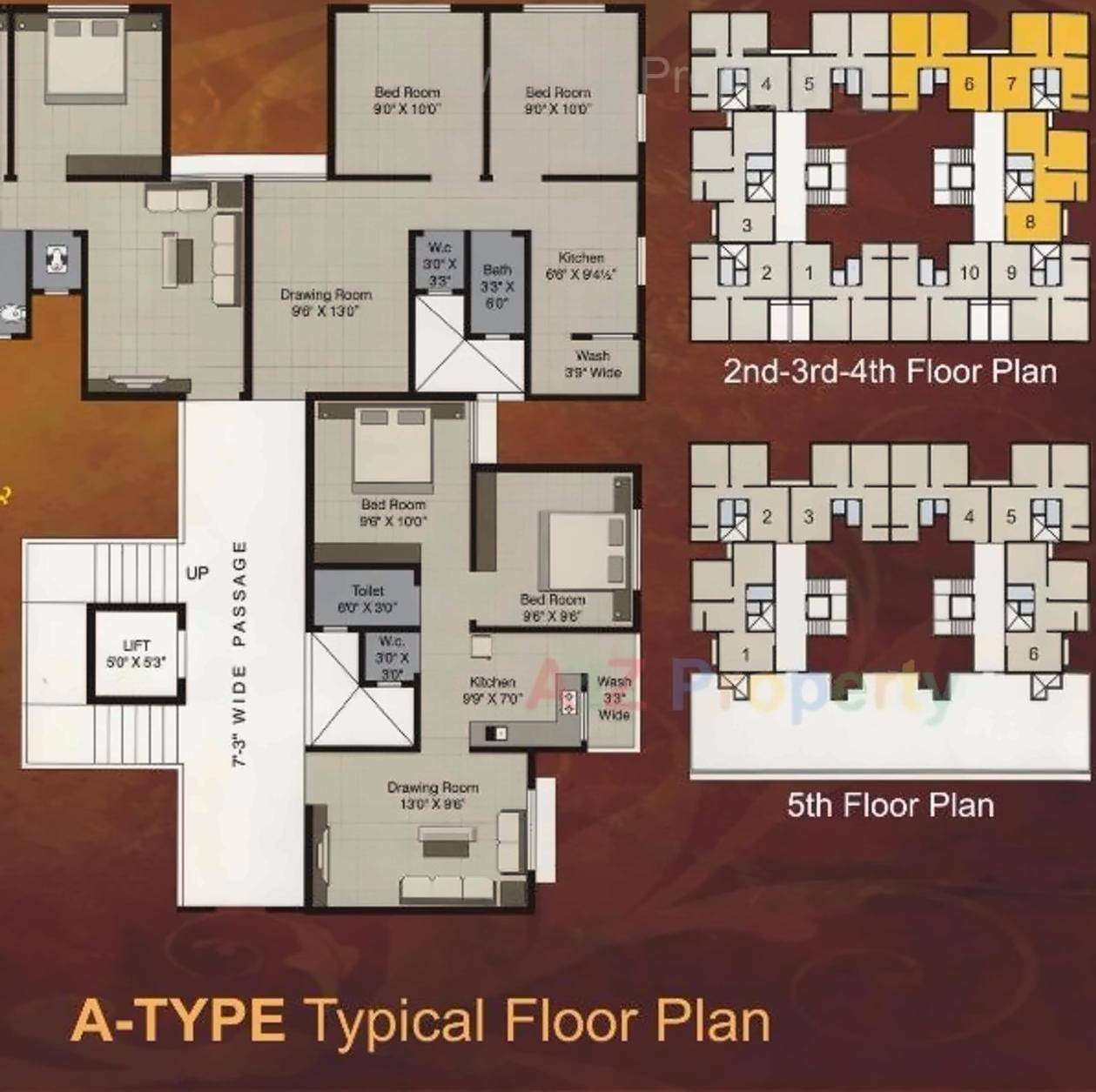 Layout of real estate project Rudraksha Residency located at Jiav, Surat, Gujarat