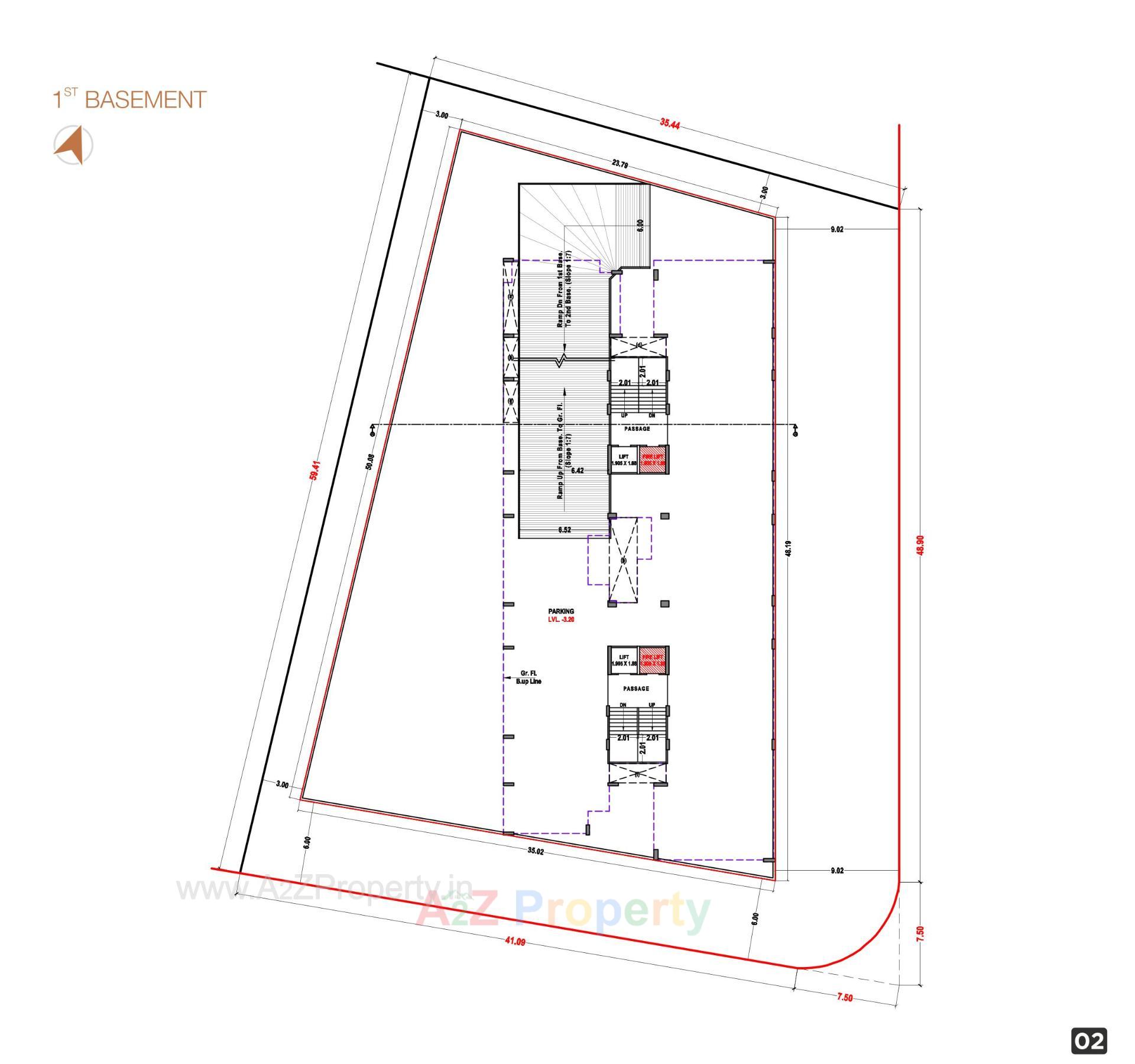 Layout of real estate project Rudransh Heights located at Surat, Surat, Gujarat