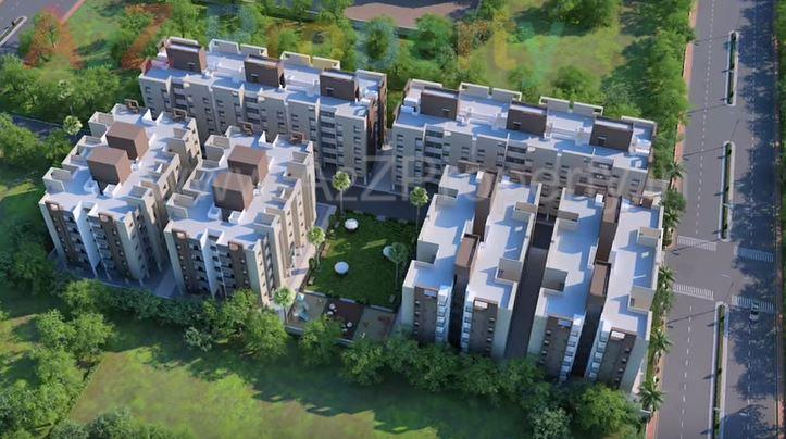 3D Elevation of real estate project Rupak Flats located at Kavas, Surat, Gujarat