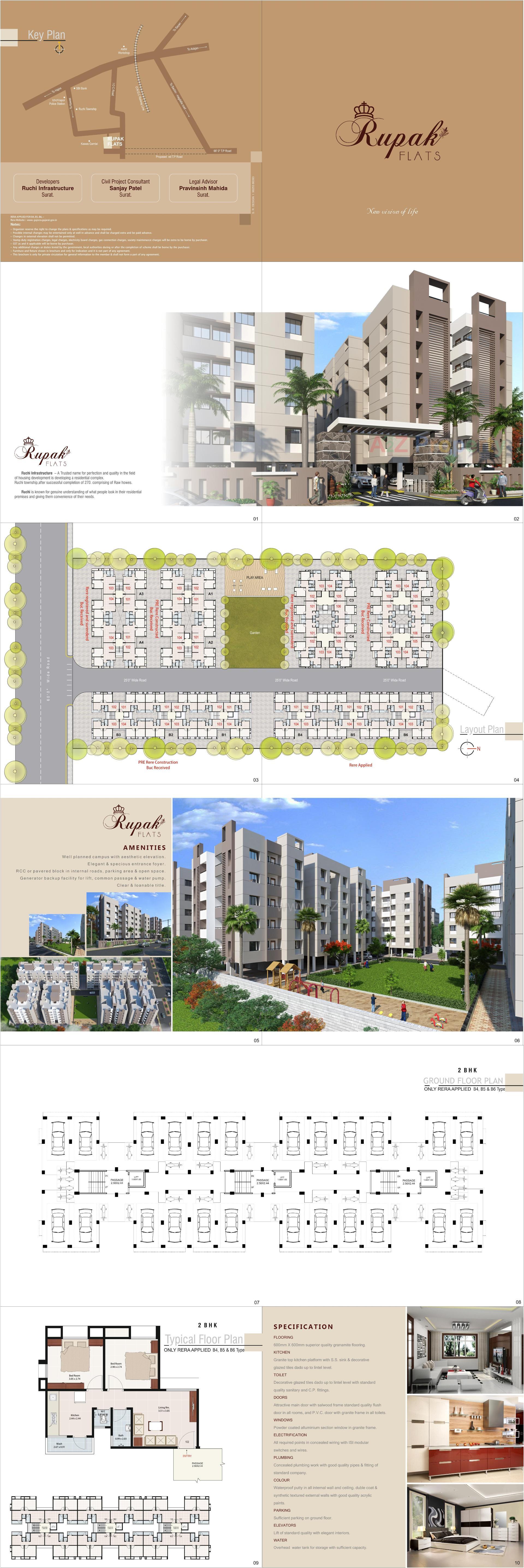  of real estate project Rupak Flats located at Kavas, Surat, Gujarat