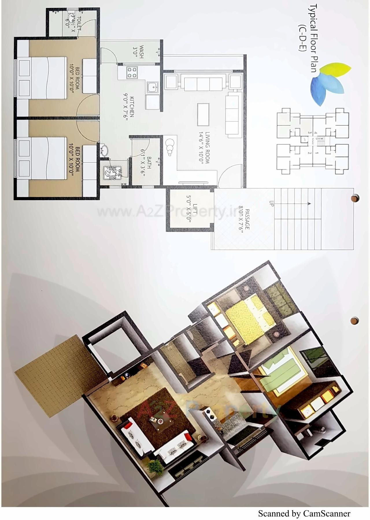Layout of real estate project Rushikesh Enclave located at Dindoli, Surat, Gujarat