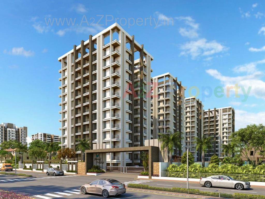 3D Elevation of real estate project Saanvi Heights located at Simada, Surat, Gujarat