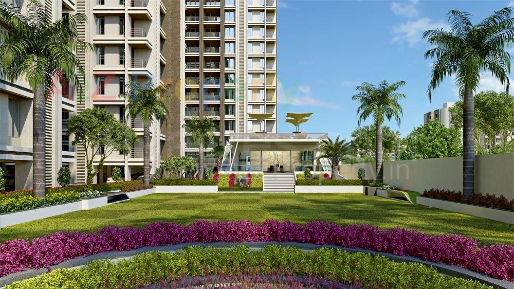 3D Elevation of real estate project Saanvi Heights located at Simada, Surat, Gujarat
