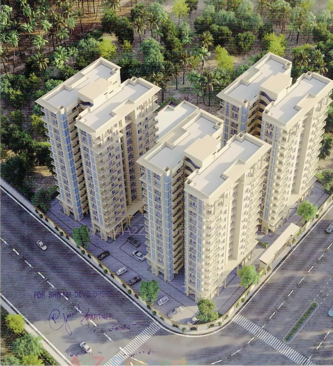 3D Elevation of real estate project Saffron Luxuria located at Valak, Surat, Gujarat