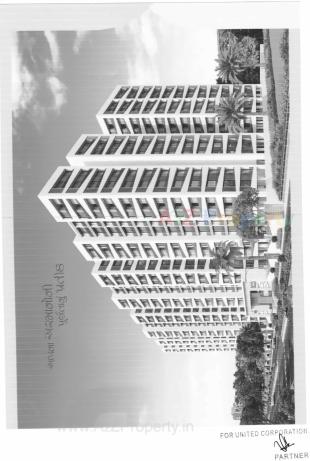 Elevation of real estate project Saffron Sky located at Singanpore, Surat, Gujarat