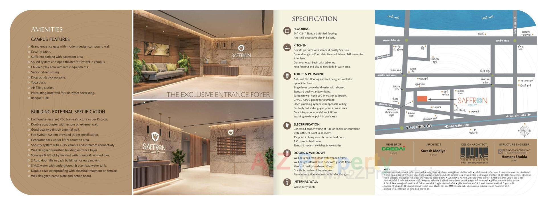  of real estate project Saffron Valley located at Puna, Surat, Gujarat