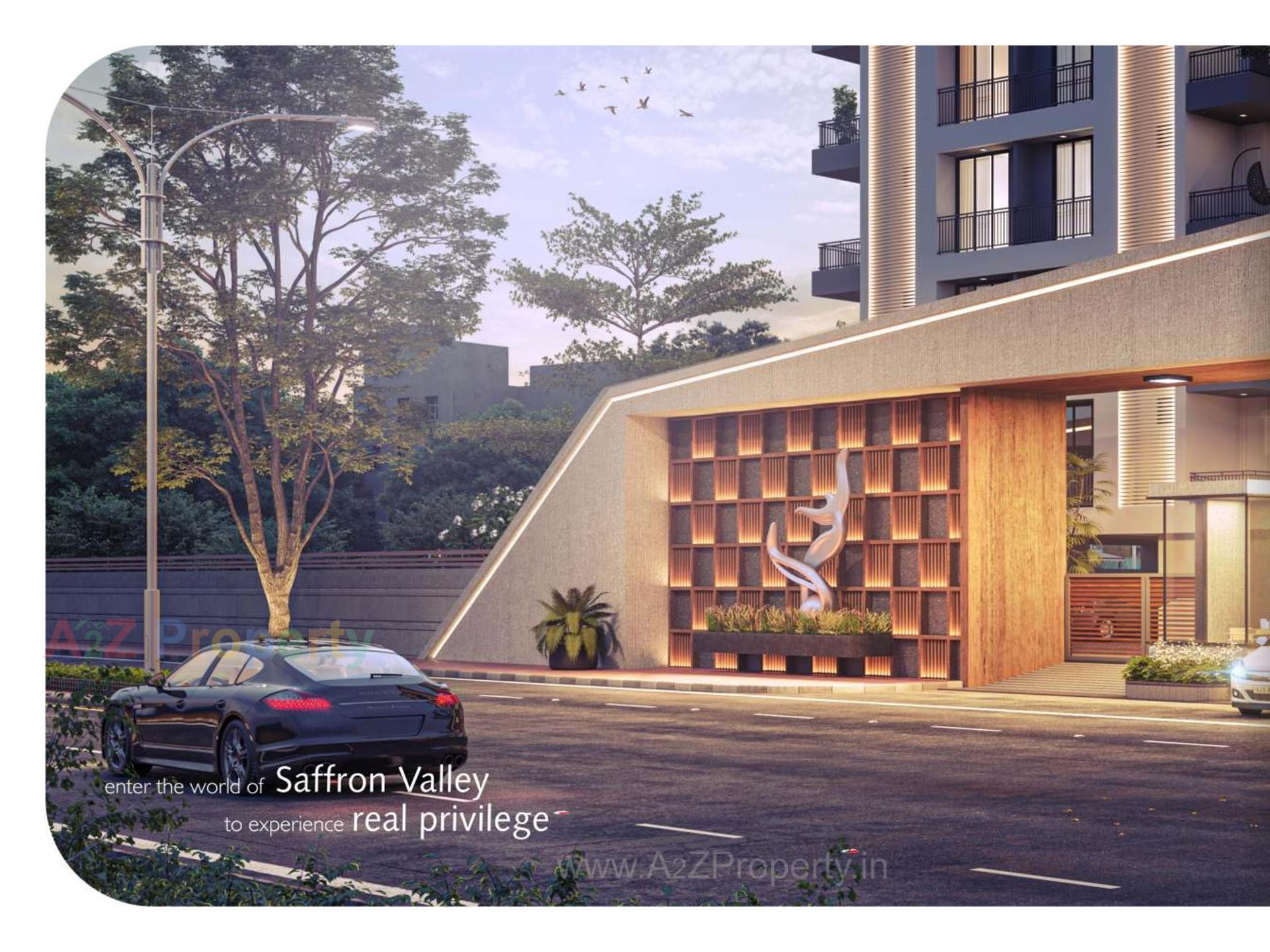 3D Elevation of real estate project Saffron Valley located at Puna, Surat, Gujarat