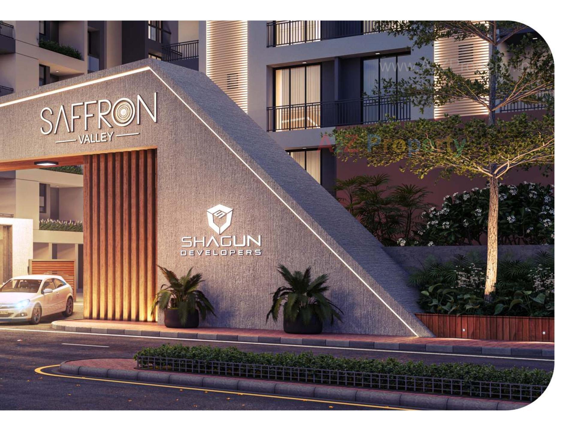 3D Elevation of real estate project Saffron Valley located at Puna, Surat, Gujarat