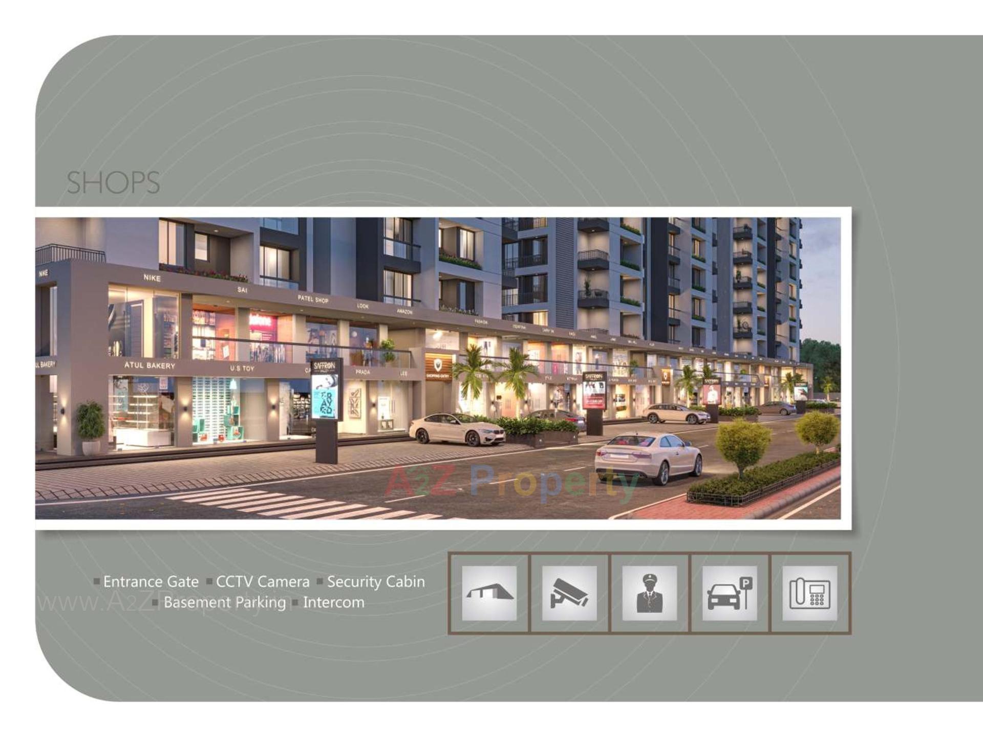 3D Elevation of real estate project Saffron Valley located at Puna, Surat, Gujarat