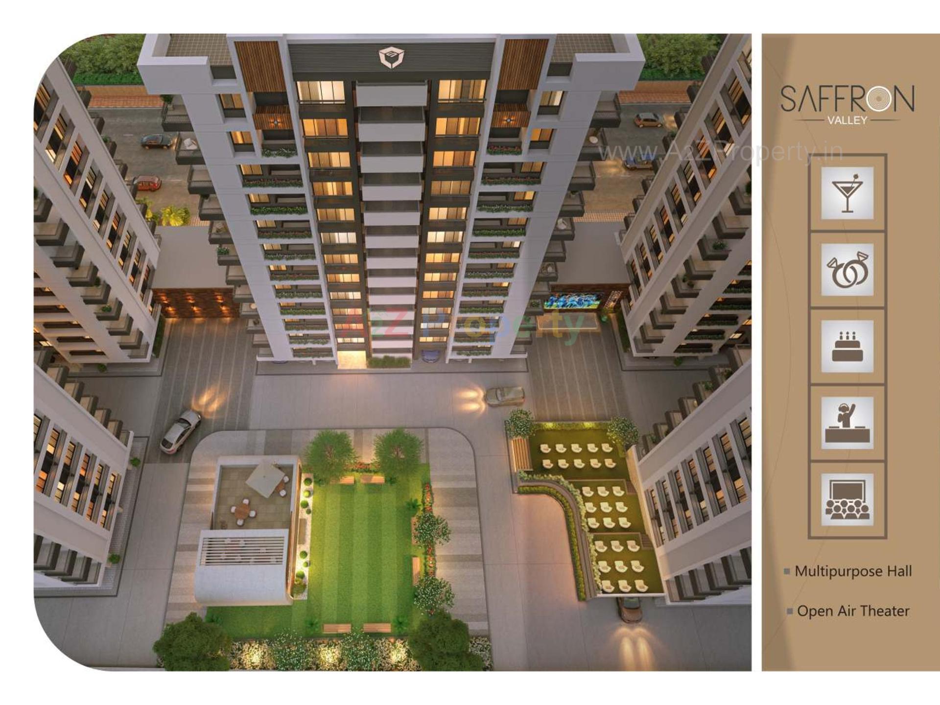 3D Elevation of real estate project Saffron Valley located at Puna, Surat, Gujarat