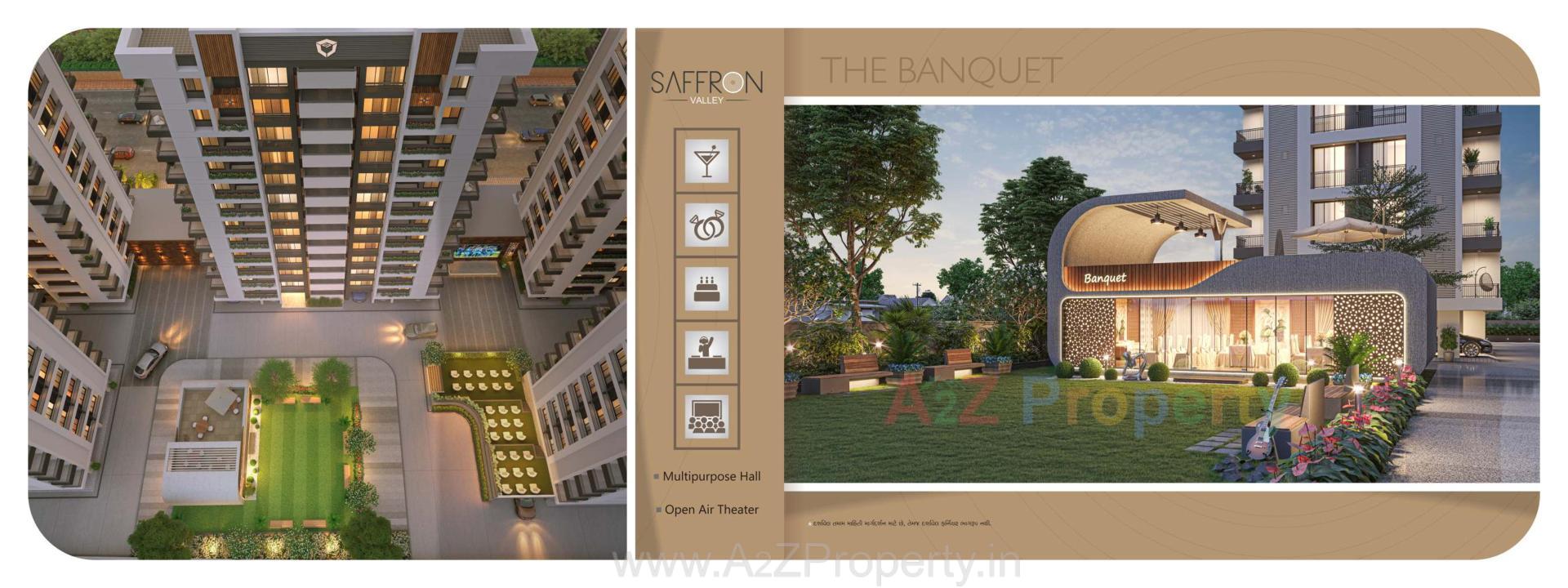 Layout of real estate project Saffron Valley located at Puna, Surat, Gujarat