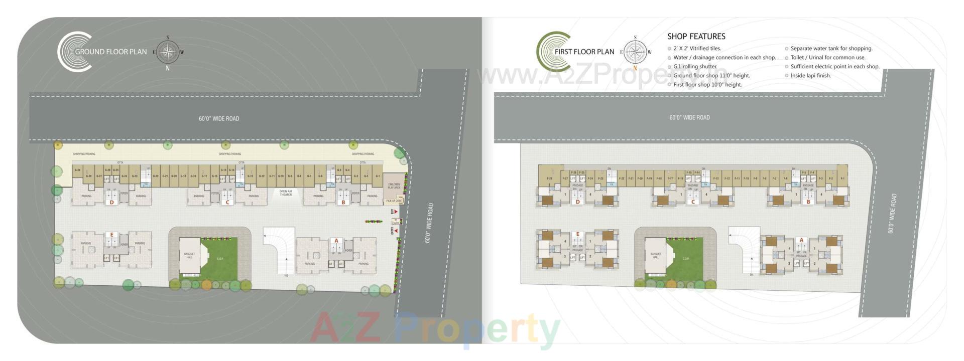 Layout of real estate project Saffron Valley located at Puna, Surat, Gujarat
