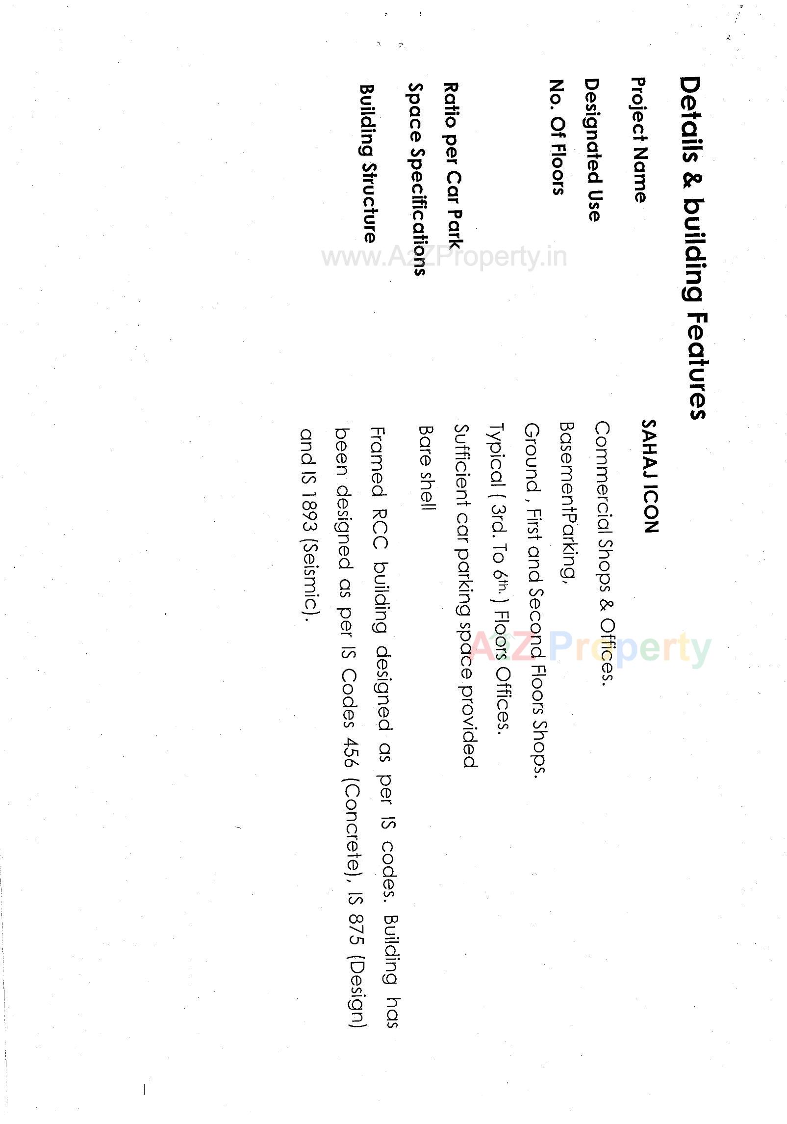  of real estate project Sahaj Icon located at Adajan, Surat, Gujarat