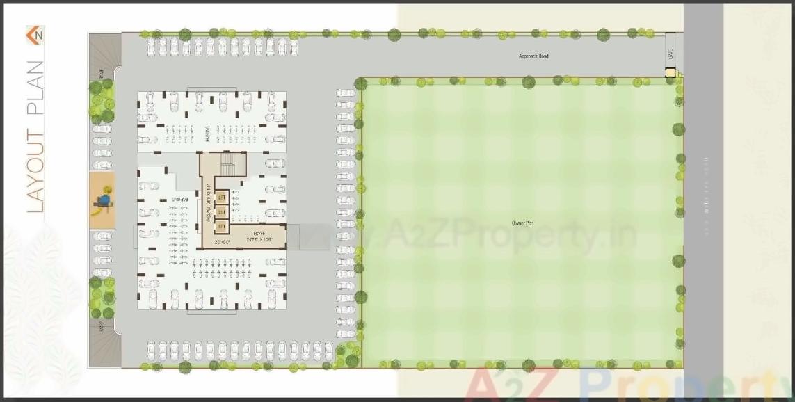 Layout of real estate project Sahajanand Hills located at Palanpur, Surat, Gujarat