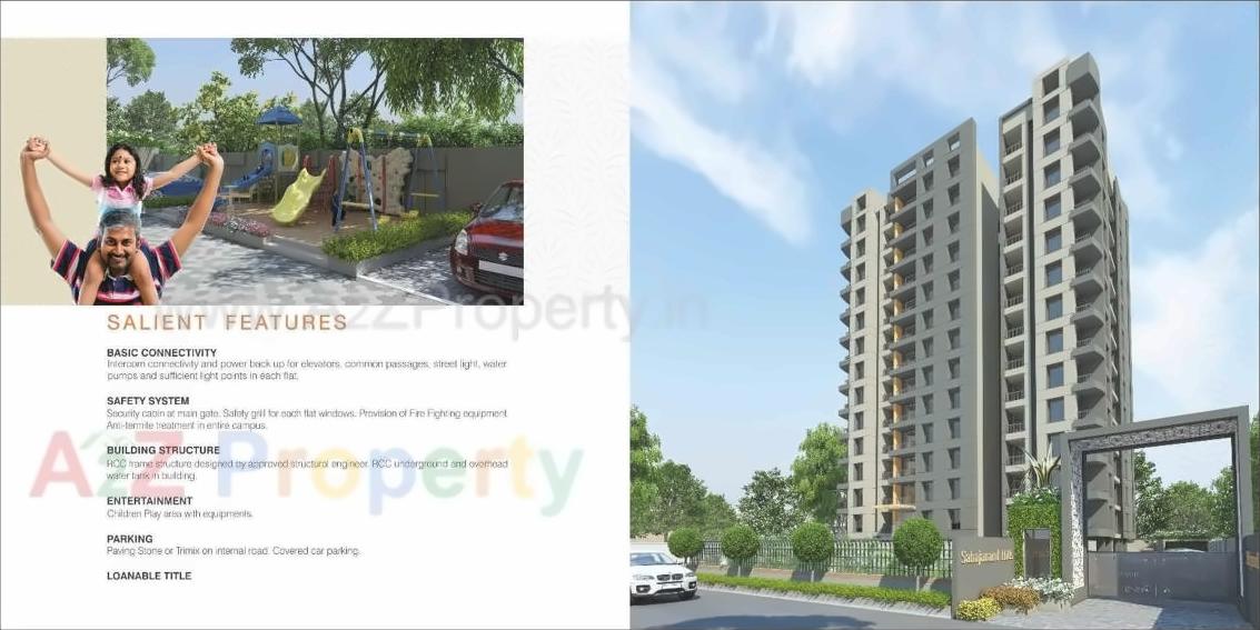 3D Elevation of real estate project Sahajanand Hills located at Palanpur, Surat, Gujarat