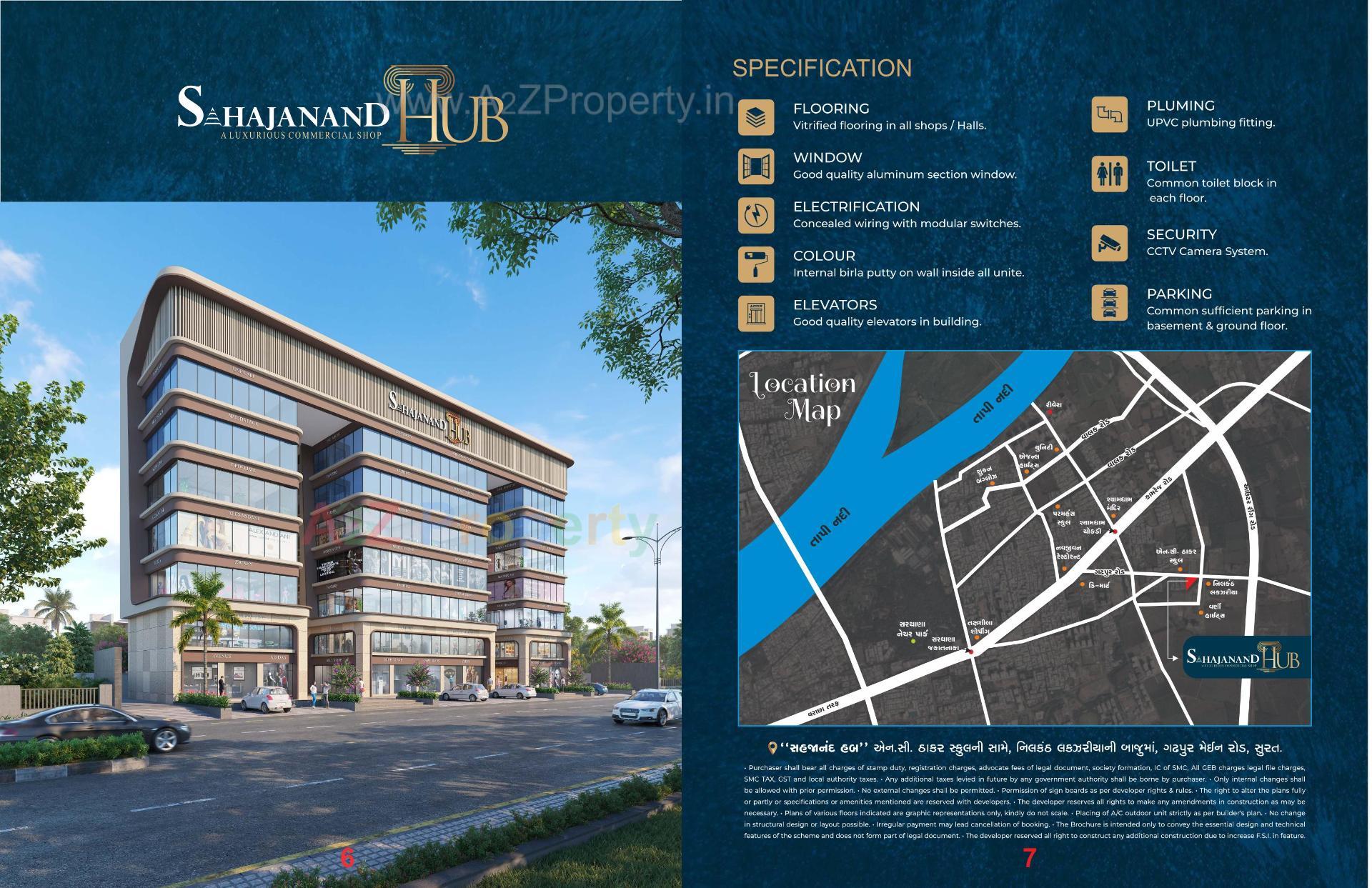  of real estate project Sahajanand Hub located at Sarthana, Surat, Gujarat