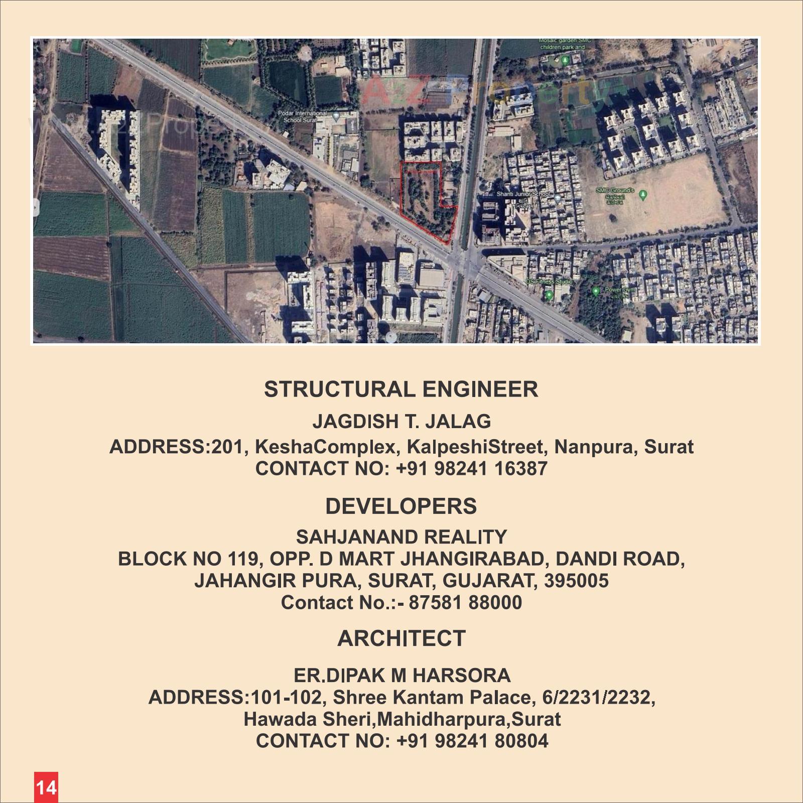  of real estate project Sahajanand Luxuria located at Jahangirabad, Surat, Gujarat