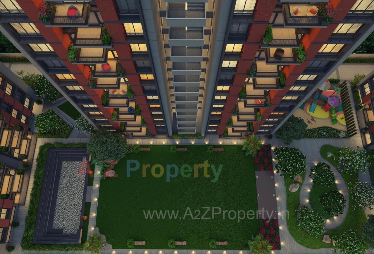 3D Elevation of real estate project Sahajanand Viha located at Varachha, Surat, Gujarat