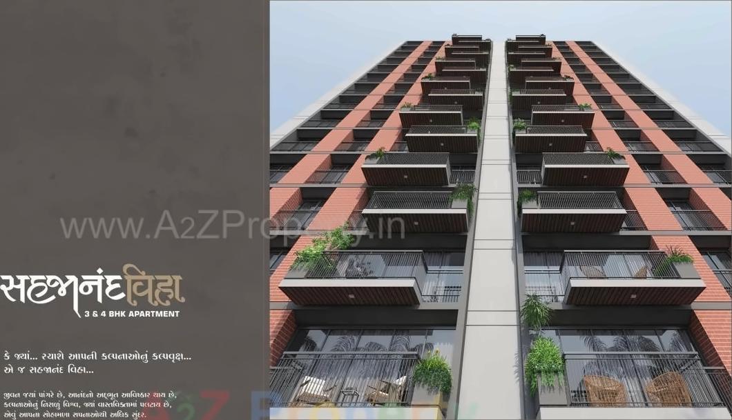 3D Elevation of real estate project Sahajanand Viha located at Varachha, Surat, Gujarat