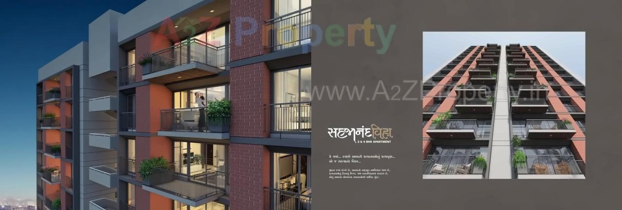 3D Elevation of real estate project Sahajanand Viha located at Varachha, Surat, Gujarat