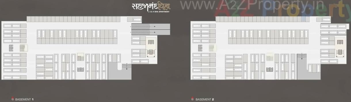 Layout of real estate project Sahajanand Viha located at Varachha, Surat, Gujarat
