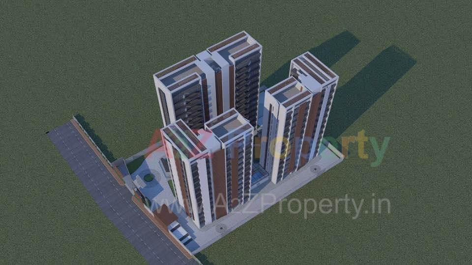 3D Elevation of real estate project Sahjanand Prasth   By Sidhdheshwar Corporation located at Varachha, Surat, Gujarat