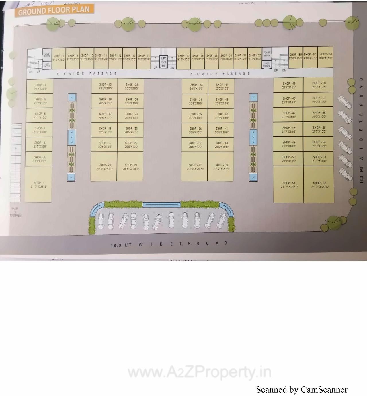 Layout of real estate project Sai Ashish Trade Center located at Bhimard, Surat, Gujarat