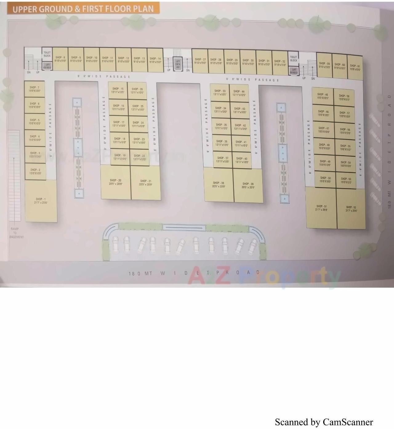 Layout of real estate project Sai Ashish Trade Center located at Bhimard, Surat, Gujarat