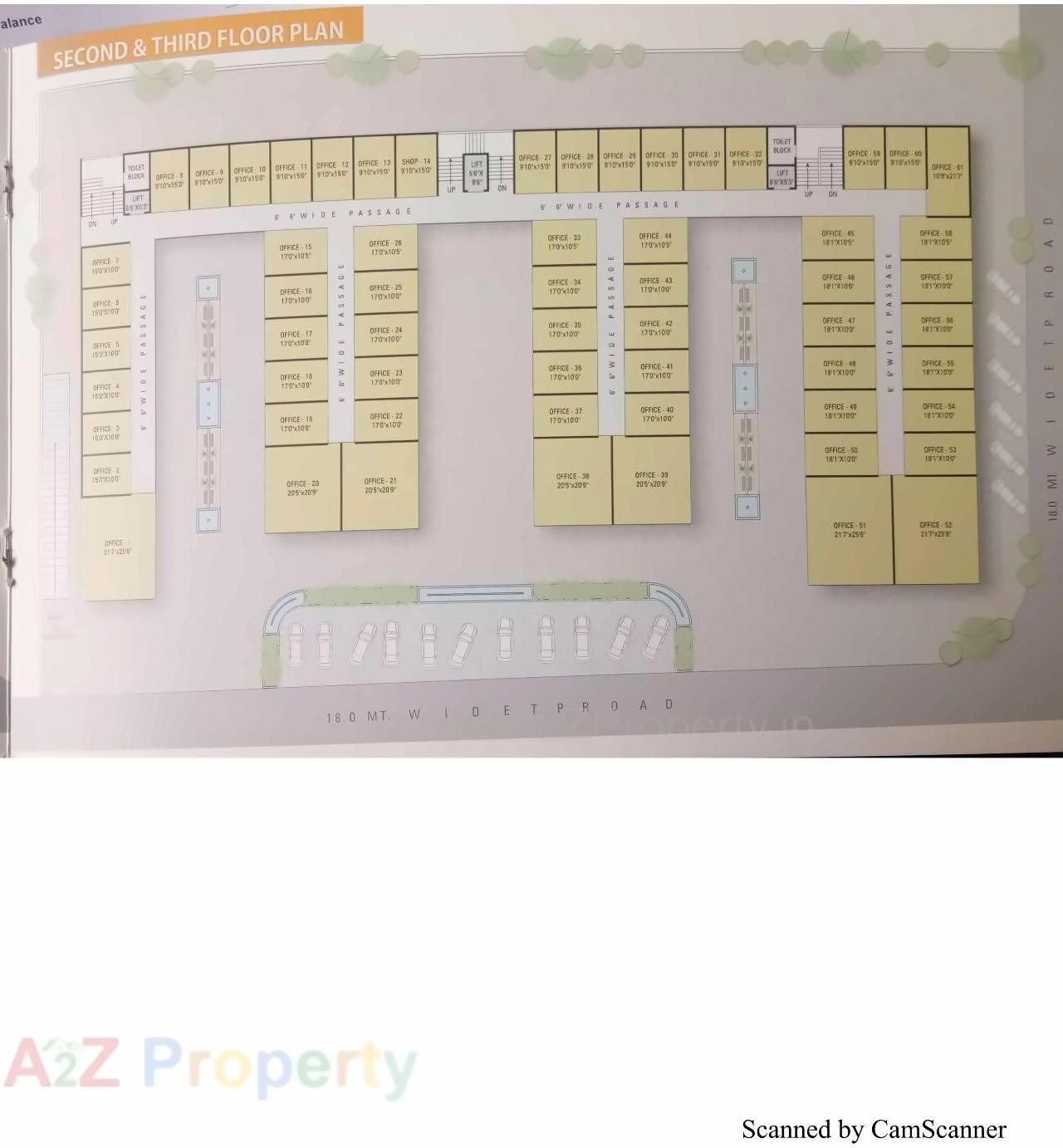 Layout of real estate project Sai Ashish Trade Center located at Bhimard, Surat, Gujarat