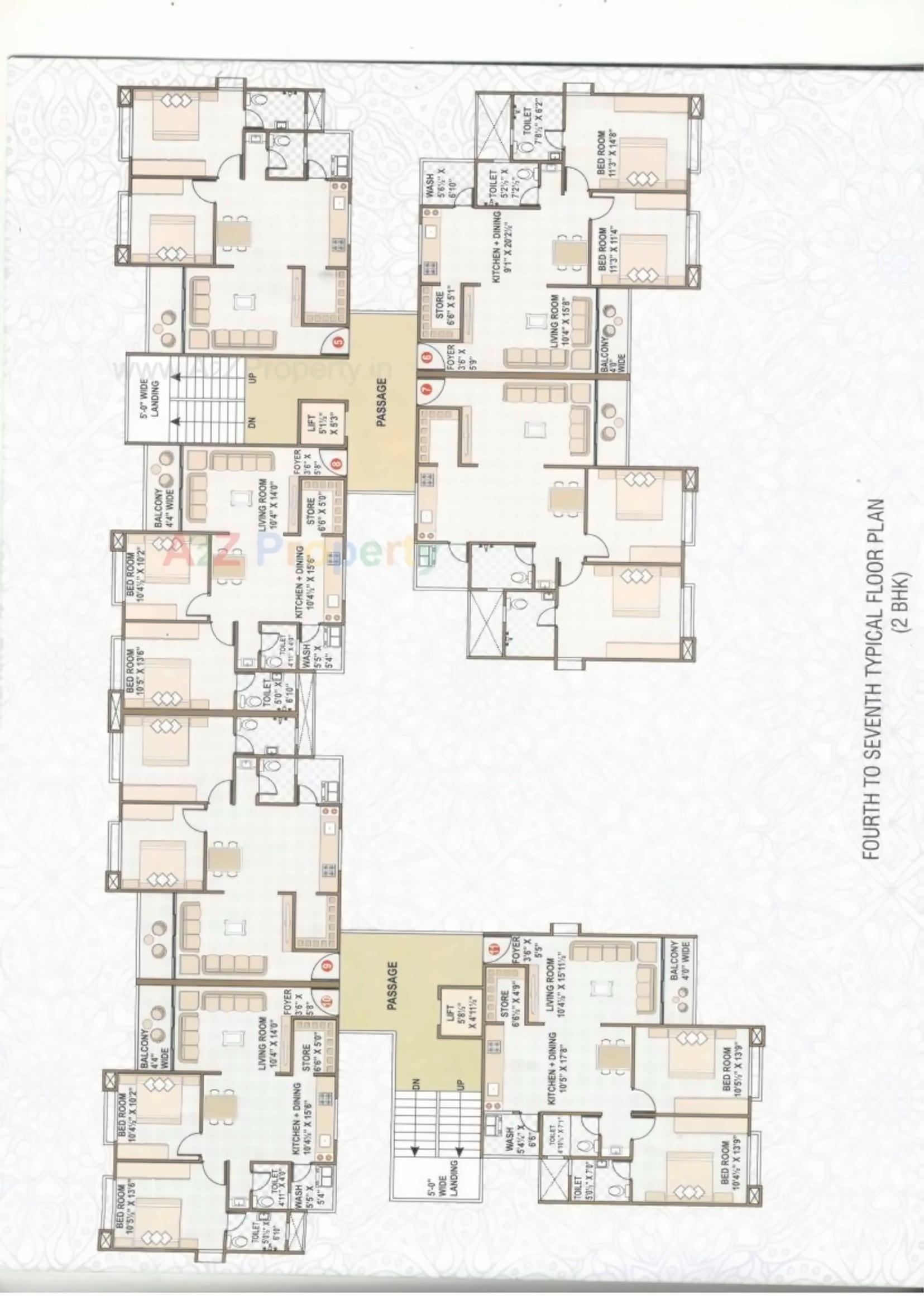 Layout of real estate project Sai Enclave located at Surat, Surat, Gujarat