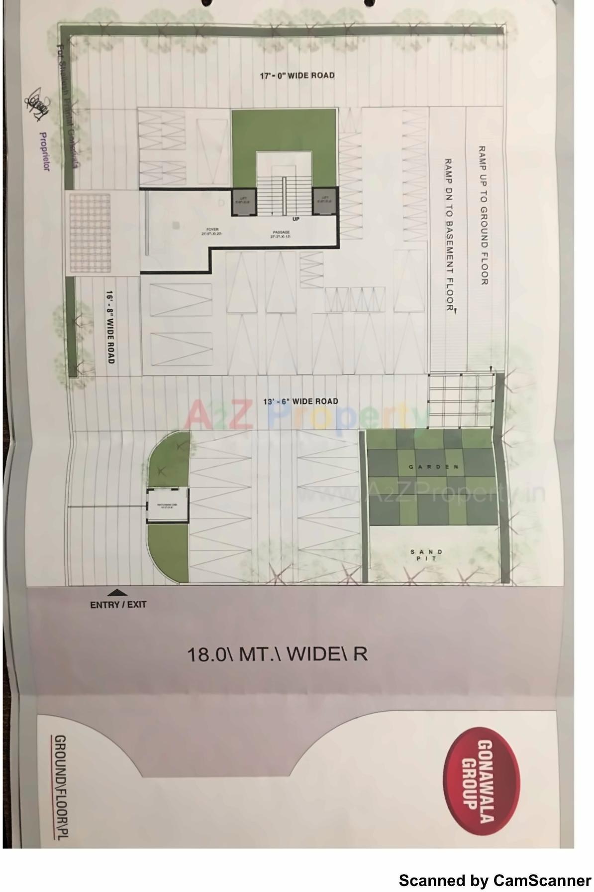 Layout of real estate project Sai Kg Heights located at Bhimrad, Surat, Gujarat