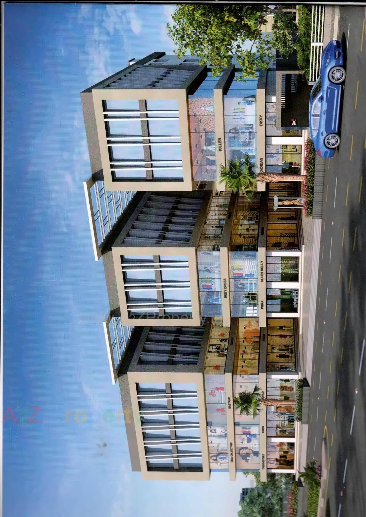 3D Elevation of real estate project Sai Plaza located at Bhestan, Surat, Gujarat