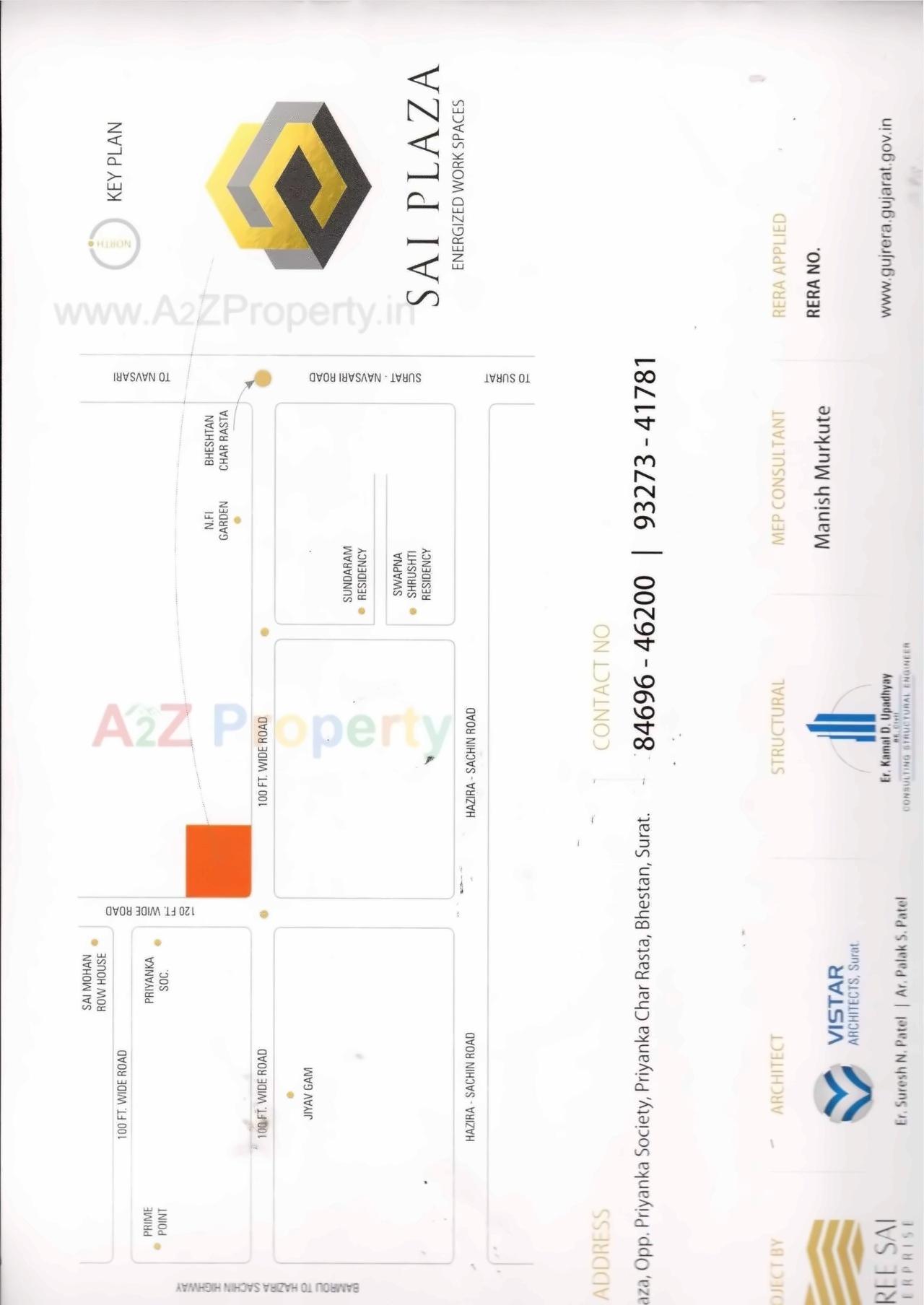 of real estate project Sai Plaza located at Bhestan, Surat, Gujarat