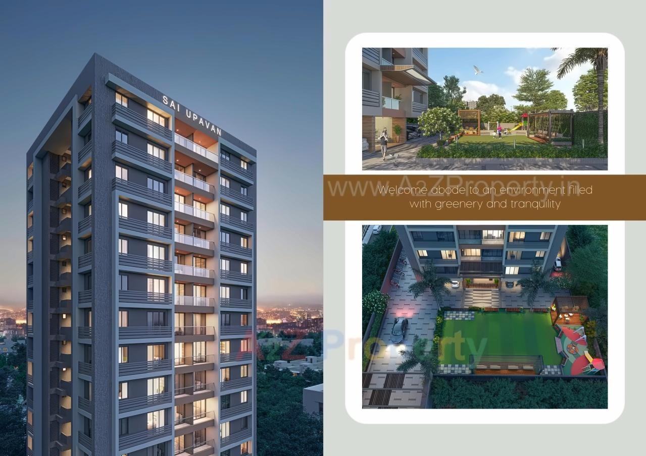 3D Elevation of real estate project Sai Upavan located at Palanpor, Surat, Gujarat