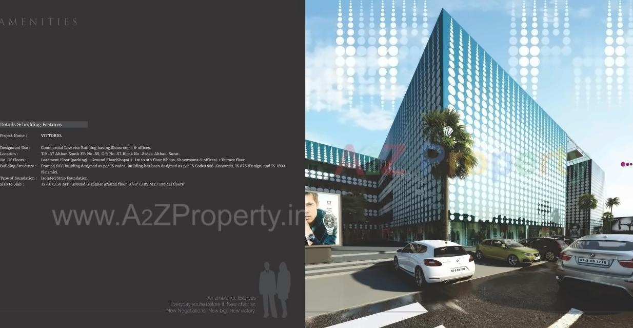 3D Elevation of real estate project Sai Vittorio located at Althan-south, Surat, Gujarat