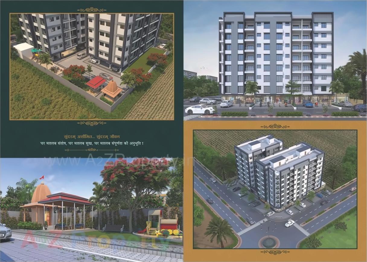 3D Elevation of real estate project Salasar Icon located at Surat, Surat, Gujarat