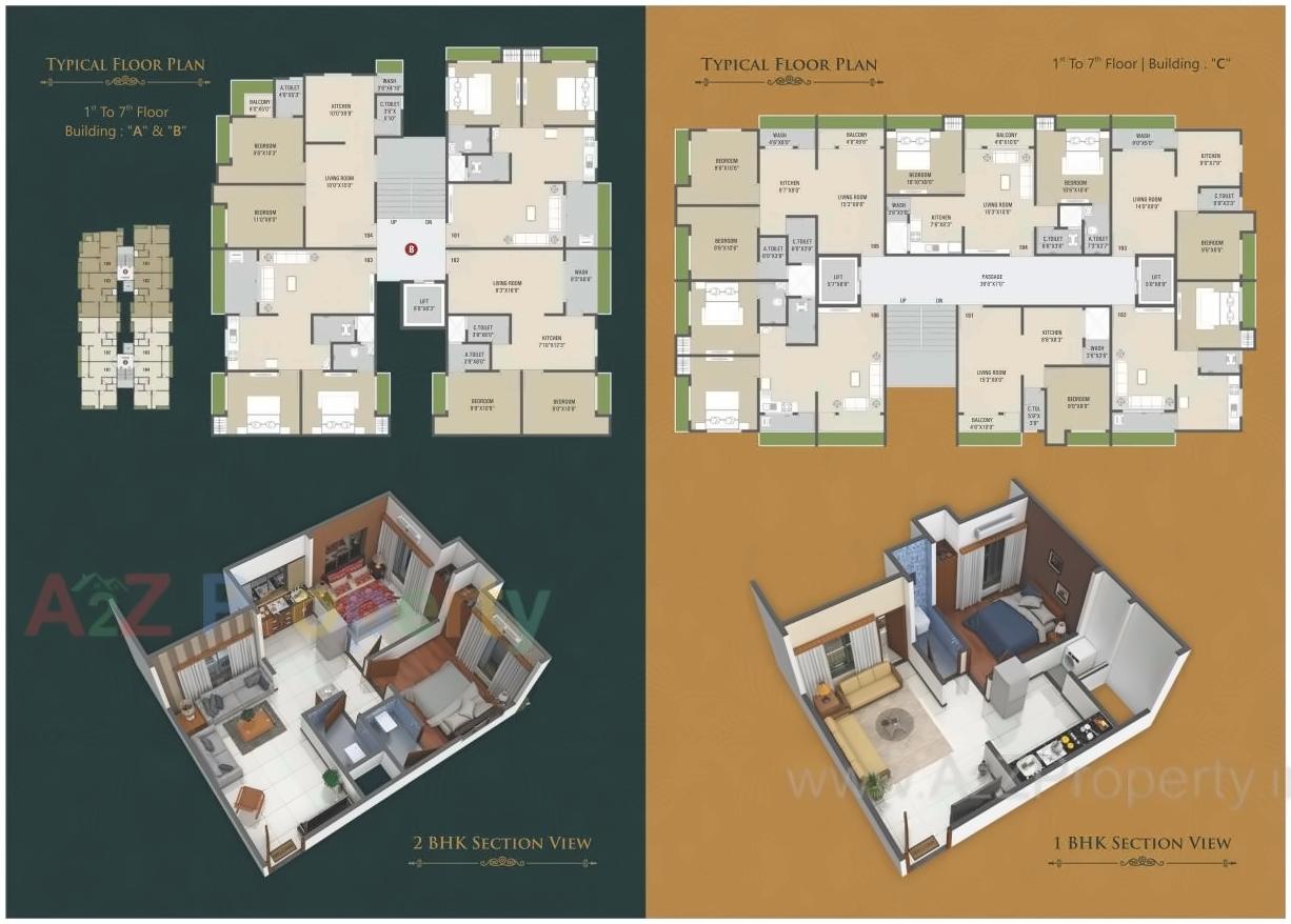 Layout of real estate project Salasar Icon located at Surat, Surat, Gujarat