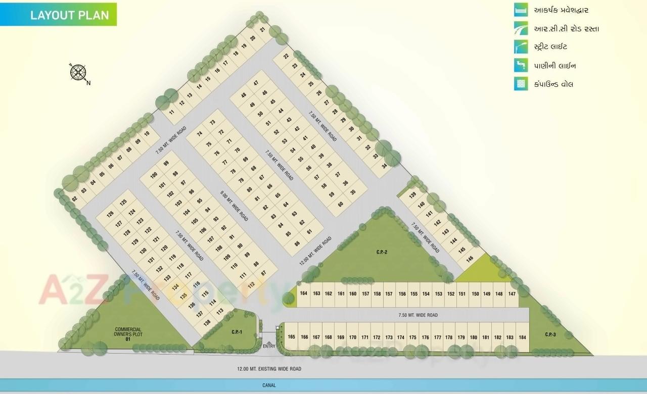 Layout of real estate project Samarthya Bella Vista located at Sandhiyer, Surat, Gujarat