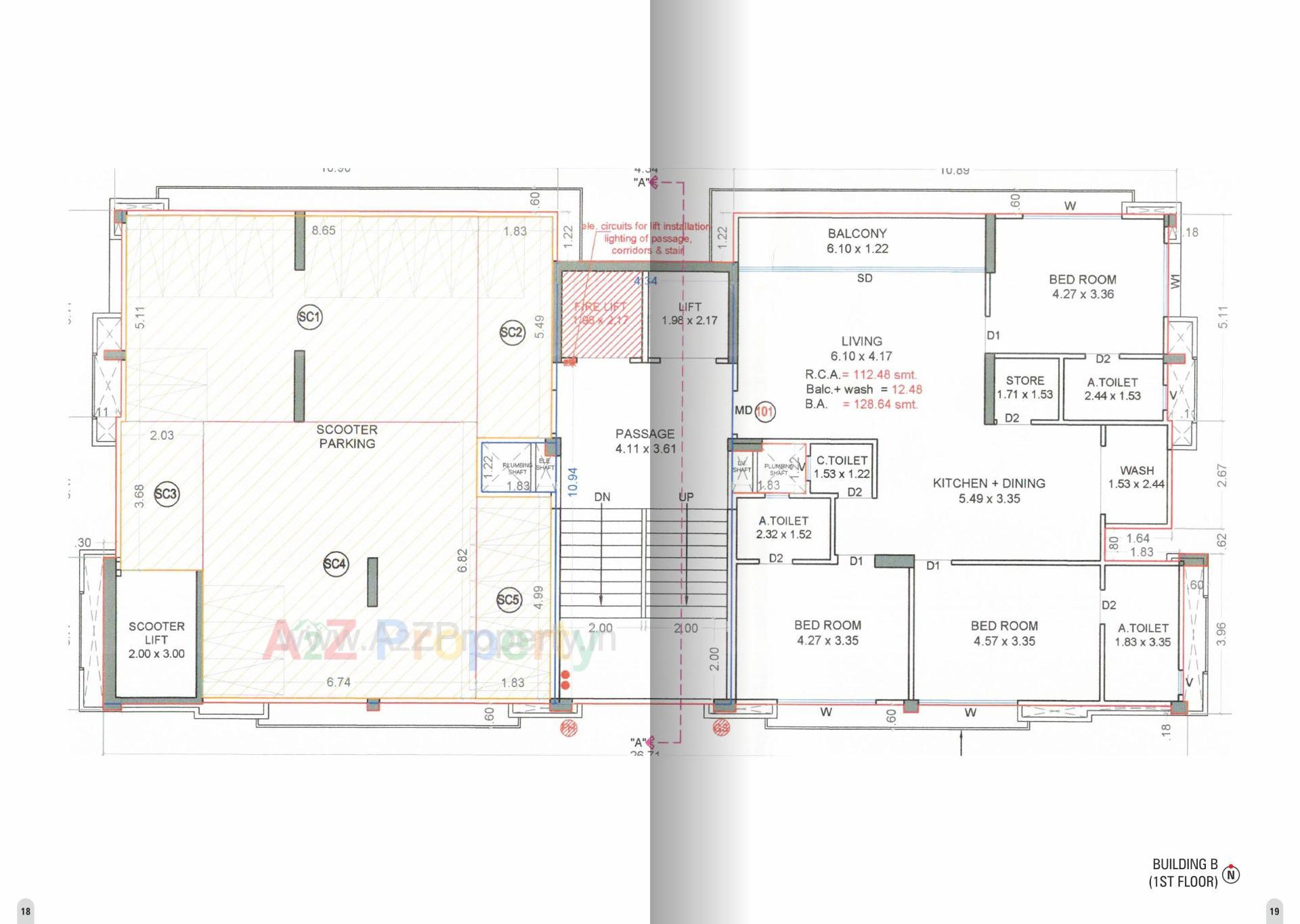 Layout of real estate project Samarthya Excellence located at Pal, Surat, Gujarat