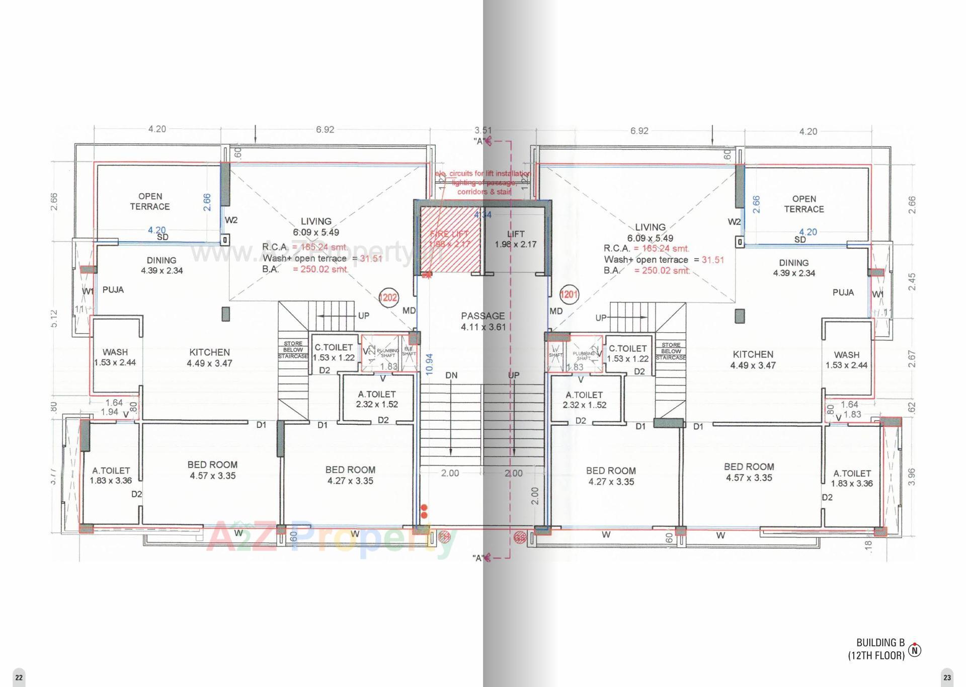 Layout of real estate project Samarthya Excellence located at Pal, Surat, Gujarat