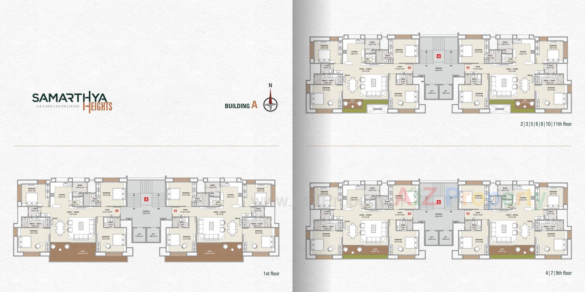 Layout of real estate project Samarthya Heights located at Pal-dis, Surat, Gujarat