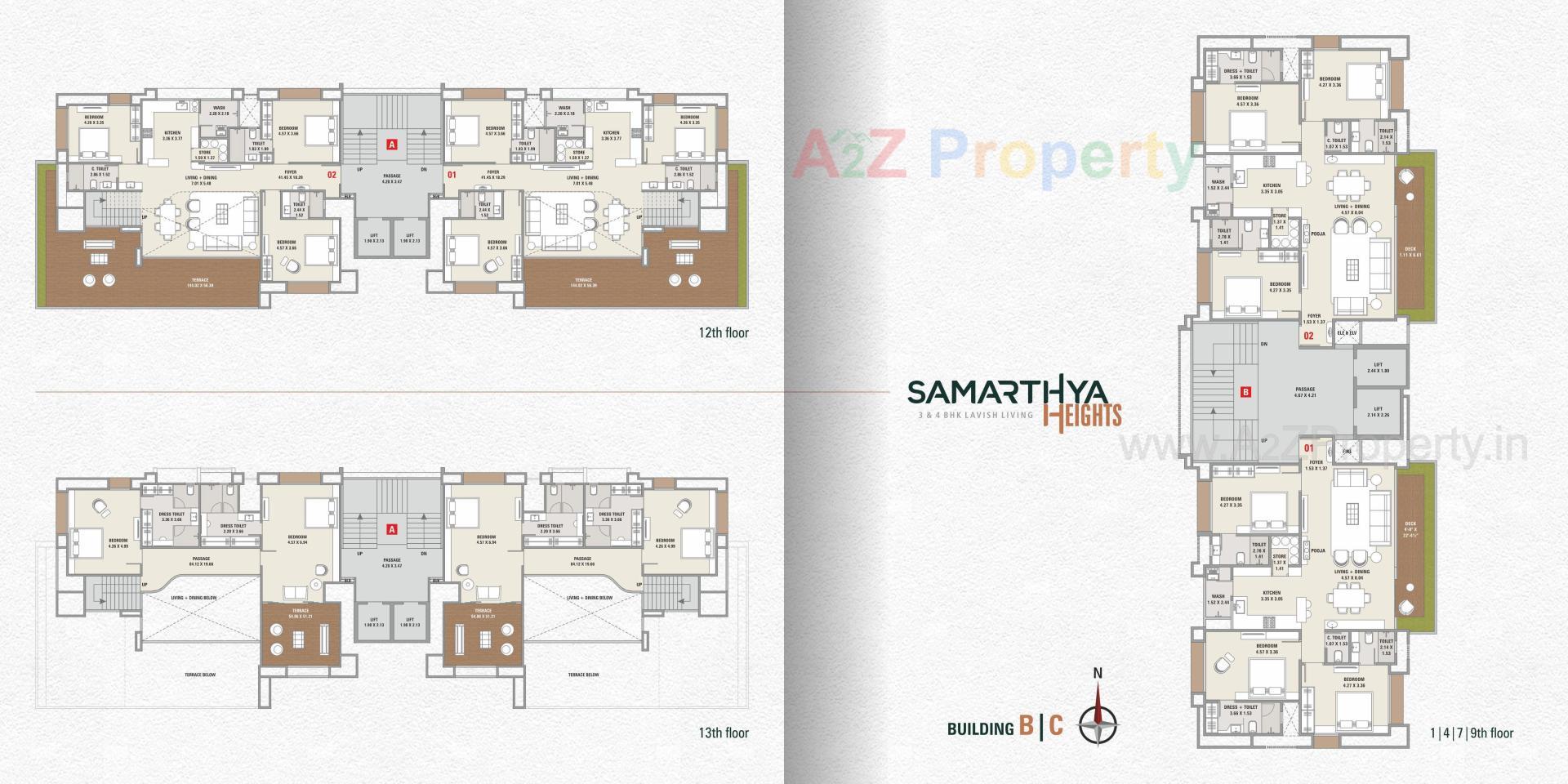 Layout of real estate project Samarthya Heights located at Pal-dis, Surat, Gujarat