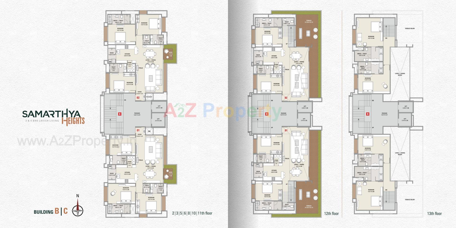 Layout of real estate project Samarthya Heights located at Pal-dis, Surat, Gujarat