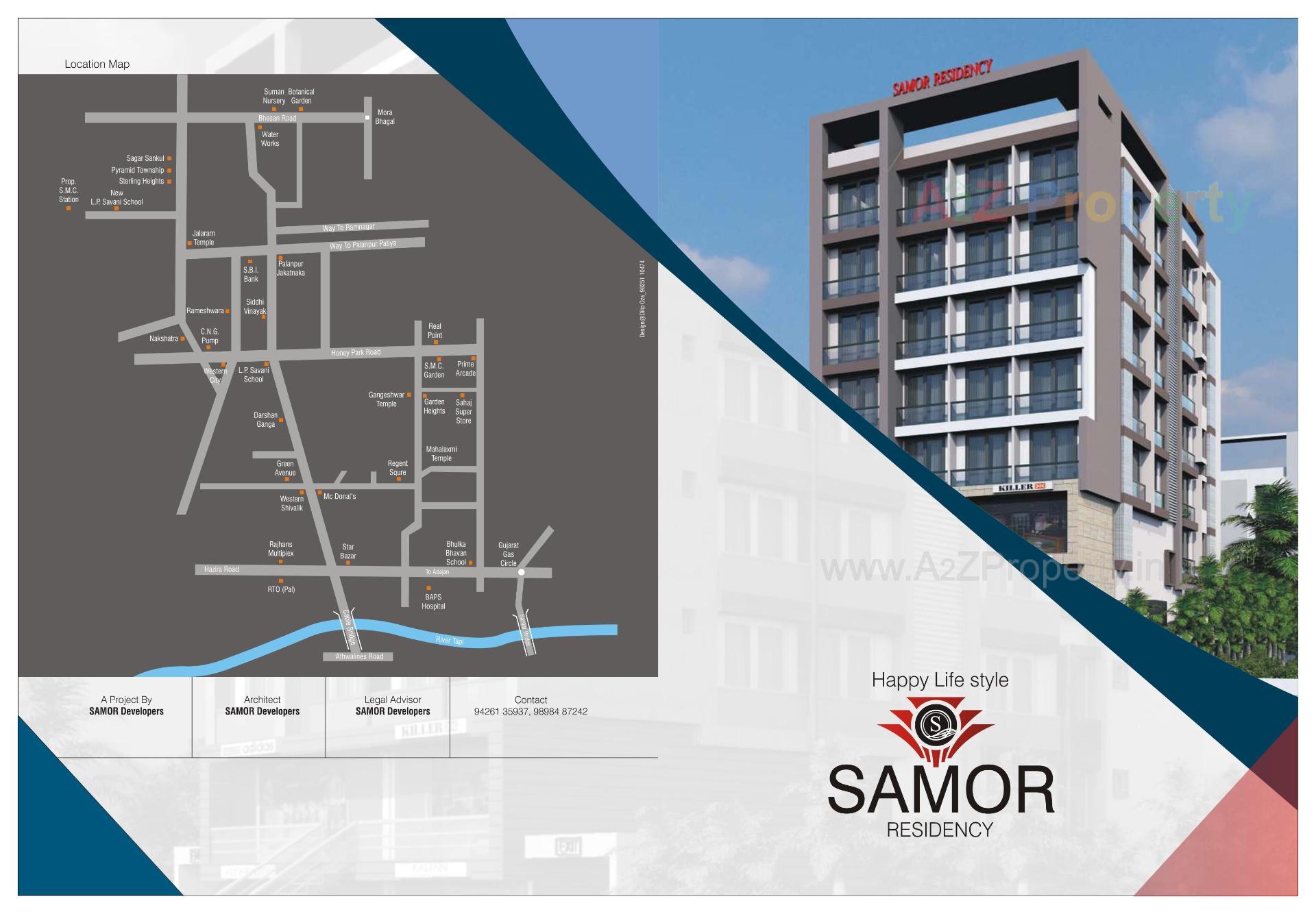  of real estate project Samor Residency located at Jahangirabad-near-ugat-road, Surat, Gujarat